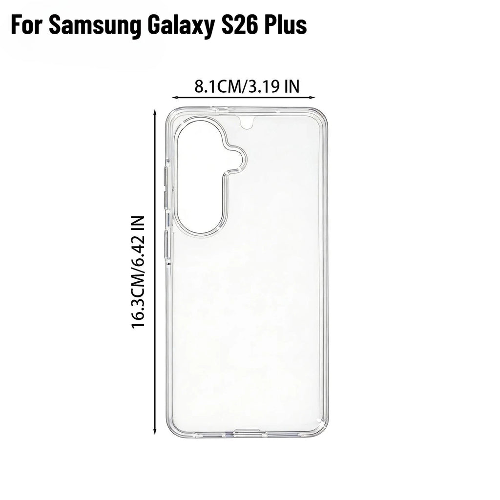 Samsung Galaxy S26 Clear Full Body Case – 360° PC+PET Cover