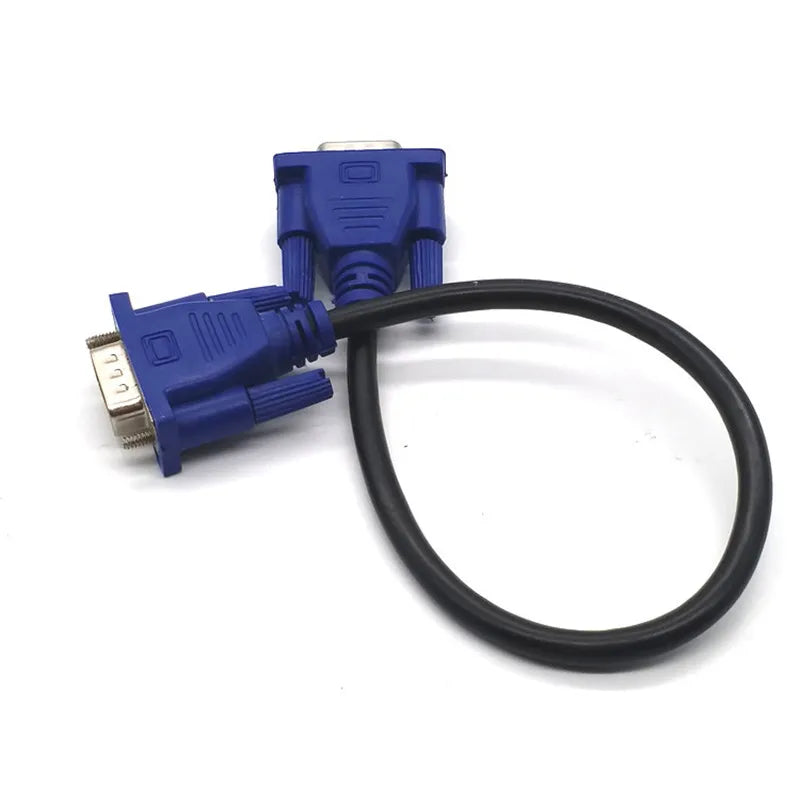 VGA Male to Male Cable 0.3m 0.5m 1.5m | 15-Pin Copper Wire