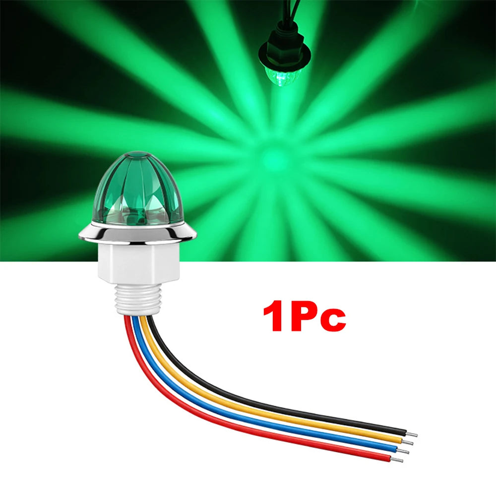 LED Side Marker Lights 12V–24V for Truck Trailer Van | 1–2 Pack
