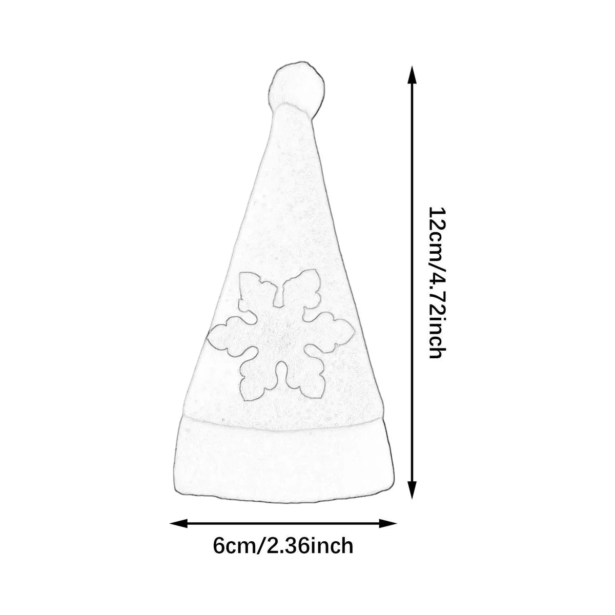 Mini Santa Hat Cutlery Holders 10-Pack | Christmas Table Décor