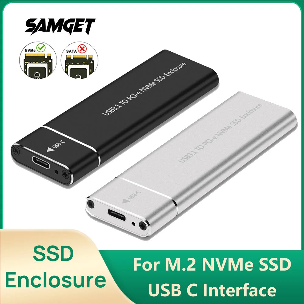 NVMe M.2 SSD Enclosure 2230–2280 | 10Gbps USB-C Aluminum Case