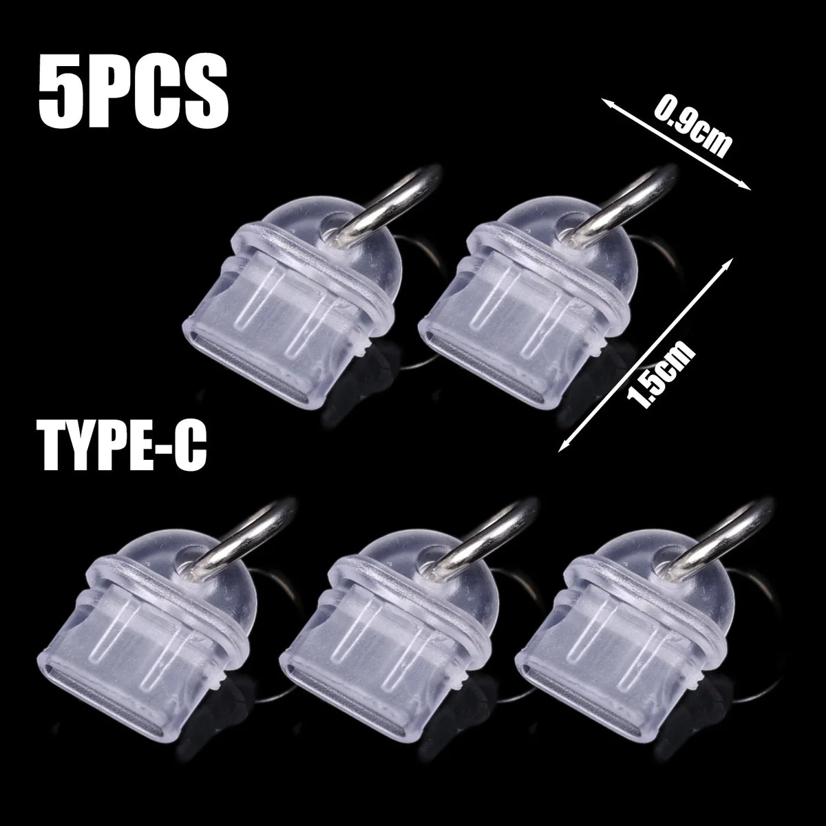 Transparent Dust Plugs – USB-C, Lightning & Micro USB