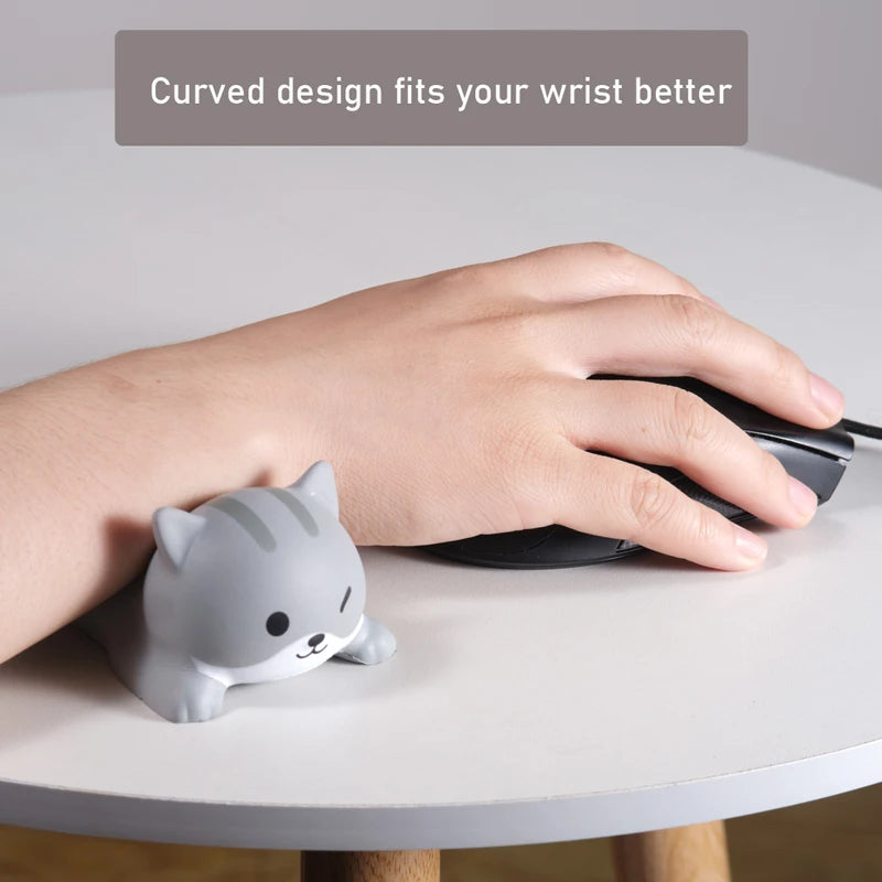Kawaii Squishy Wrist Rest – Ergonomic Mouse Pad Support