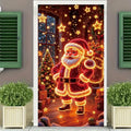Neon Effect Christmas Tapestry Wall Hanging Banner 90x180cm