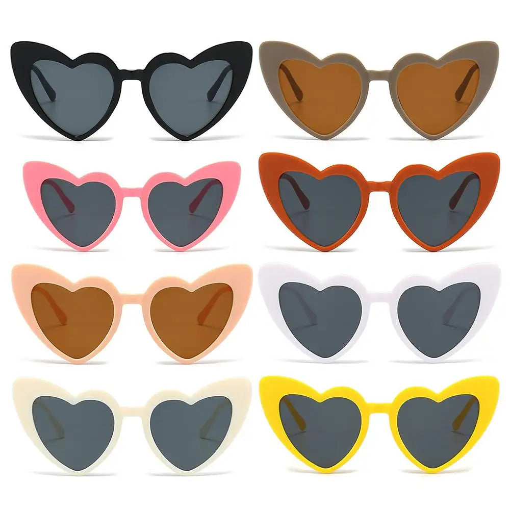 Kids Heart-Shaped Sunglasses UV400 – Toddler Ages 3–9