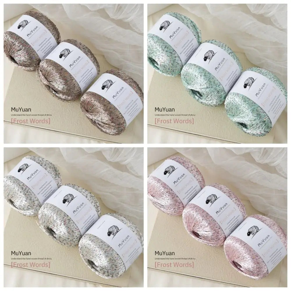 Sequin Crochet Thread 50g – Nylon DIY Craft Yarn