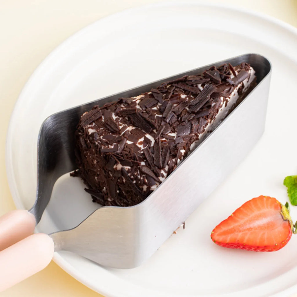 Stainless Steel Triangular Cake Slicer & Transfer Clip