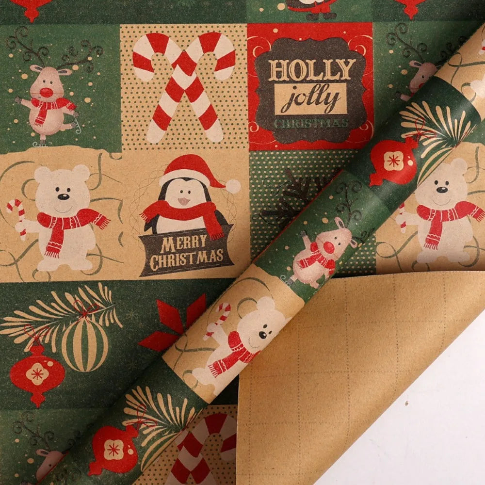 Christmas Wrapping Paper Reindeer Design – Large Roll 43×300cm