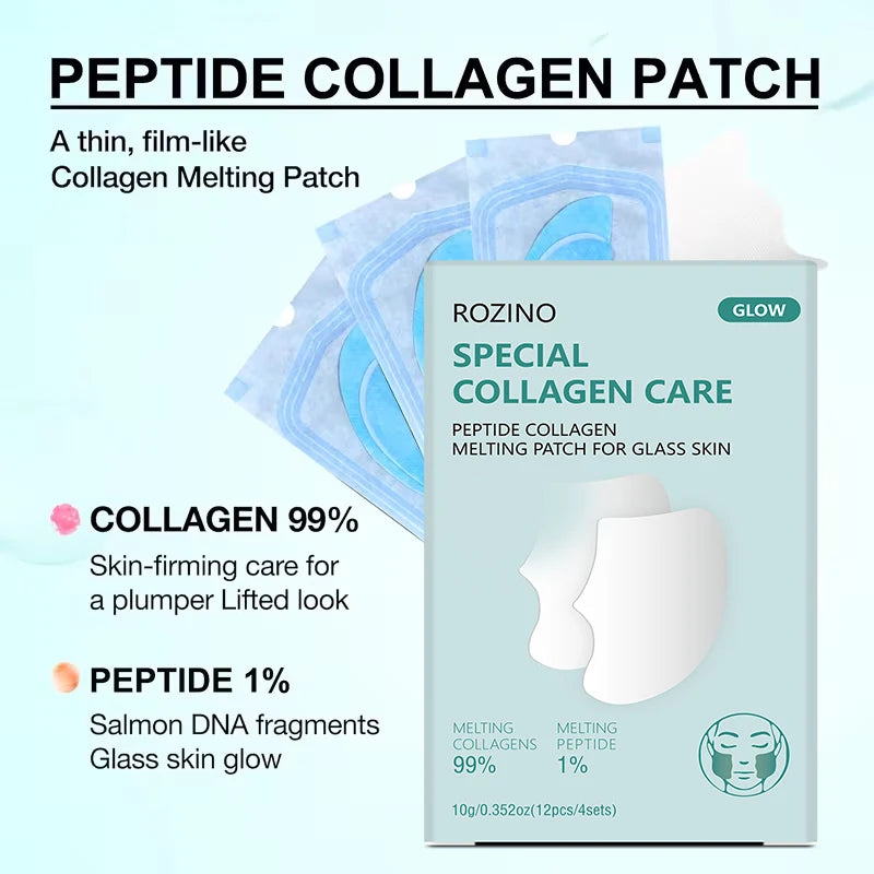 ROZINO 24-Piece Dissolvable Collagen Face Mask – Hydrating & Firming