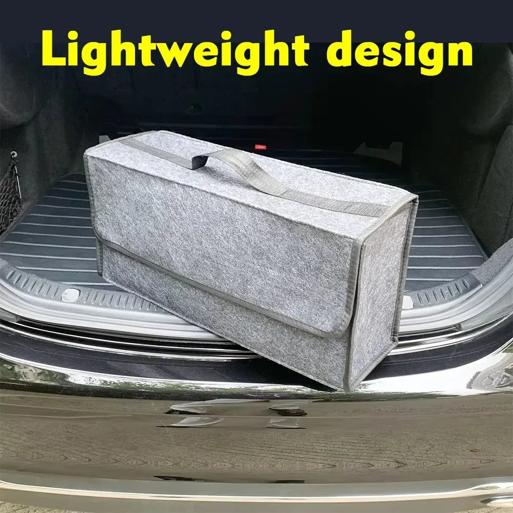 Large Anti-Slip Car Trunk Organizer with Compartments