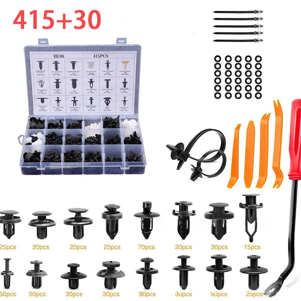 kkjoy 415/620PCS Car Fastener Clip Kit – Bumper & Trim Retainers