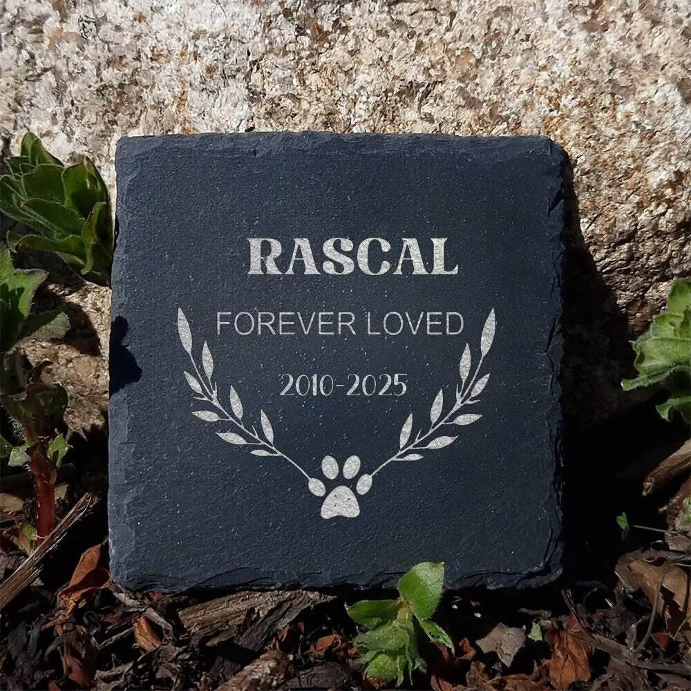 Personalized Dog Memorial Garden Stone – Custom Pet Marker