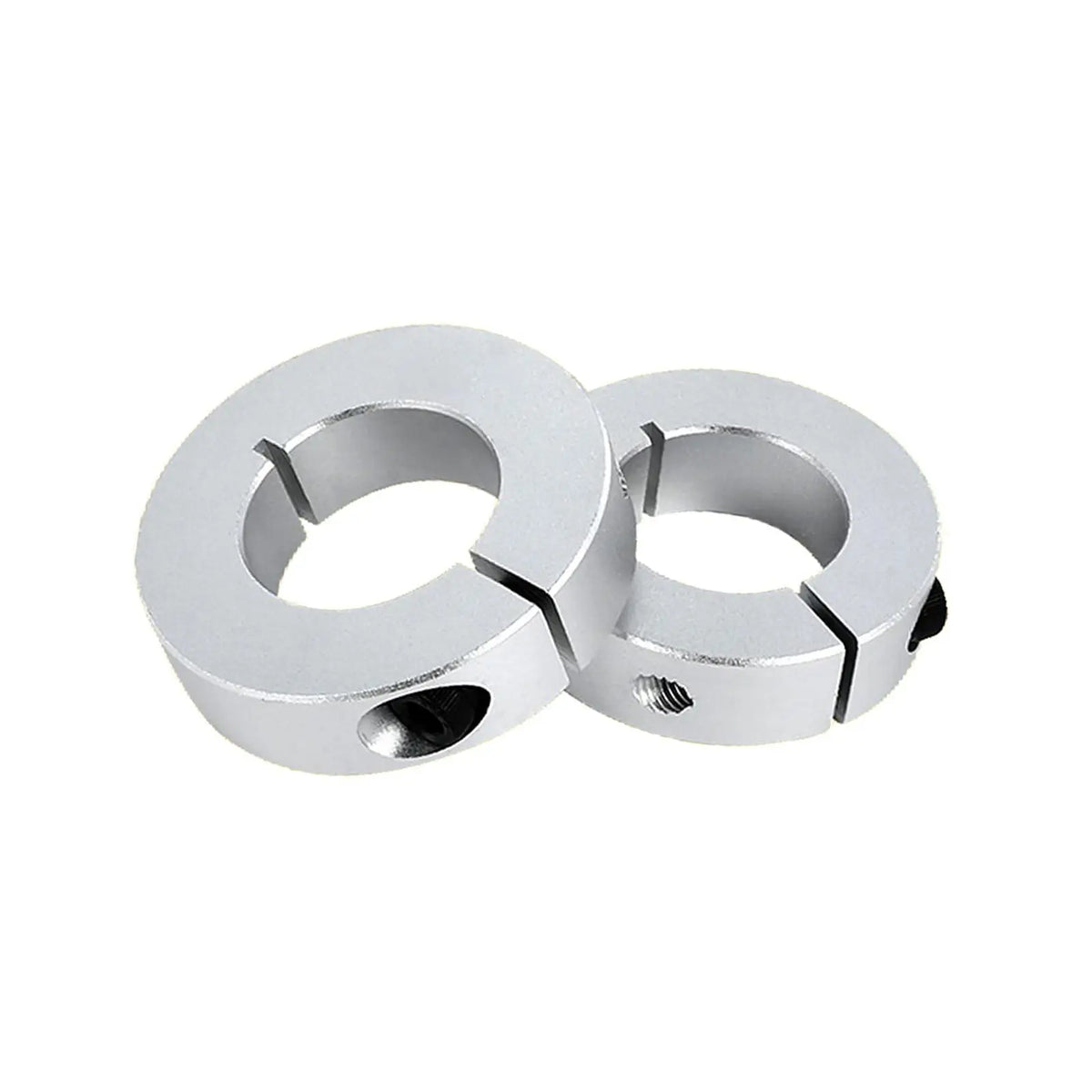 Aluminum Split Shaft Collars 2-Pack | Optical Axis Clamps