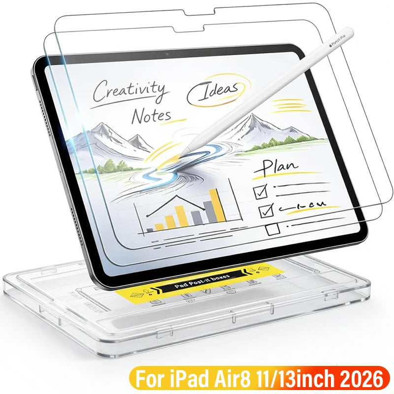 iPad Air 8 & iPad 12th Gen Tempered Glass Screen Protector