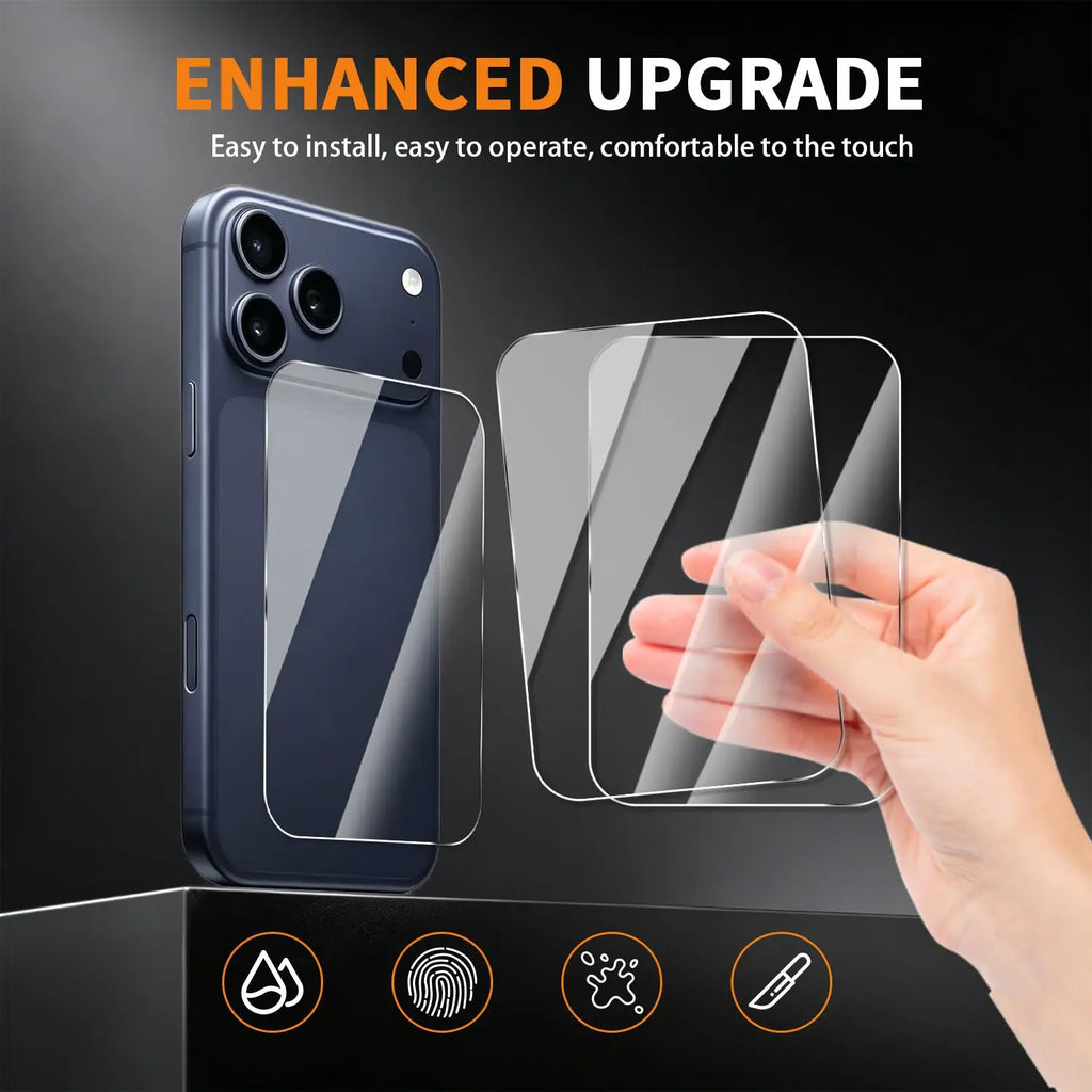 iPhone 18 Pro/Pro Max HD Tempered Glass Back Protector