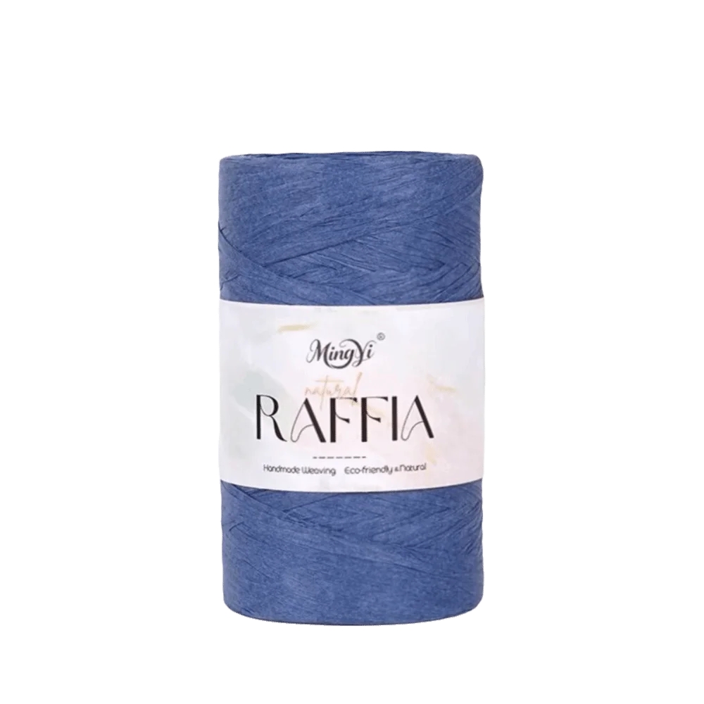 Multi-Color Raffia Yarn – 100% Bamboo Fiber Knitting Cord 100g