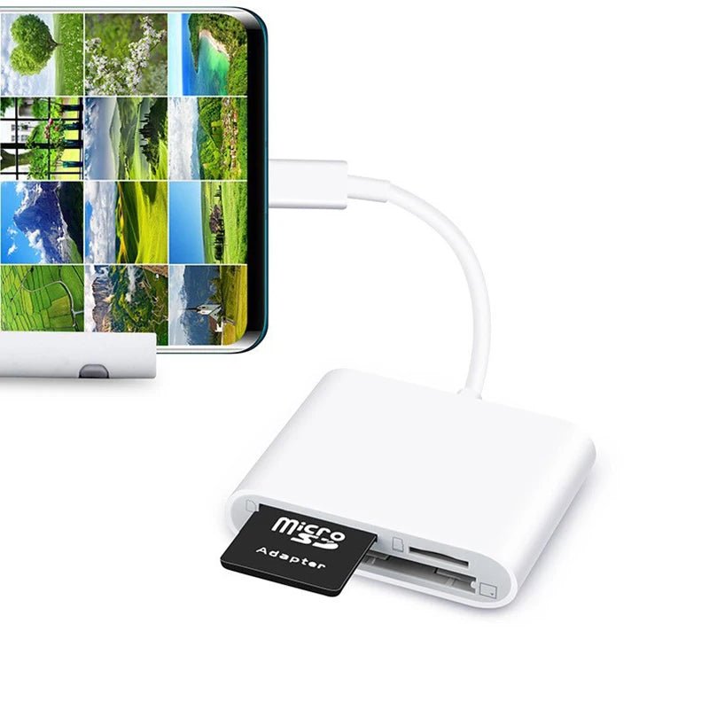 USB-C CF & SD Card Reader – Multi-Card Adapter USB 2.0