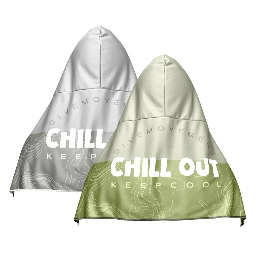Hooded Sun Protection Shawl – Quick-Dry Cooling Towel Wrap