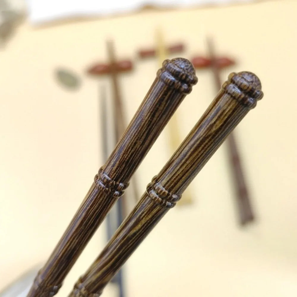 Japanese Retro Wooden Chopsticks – Handmade 1 Pair, 23.5cm