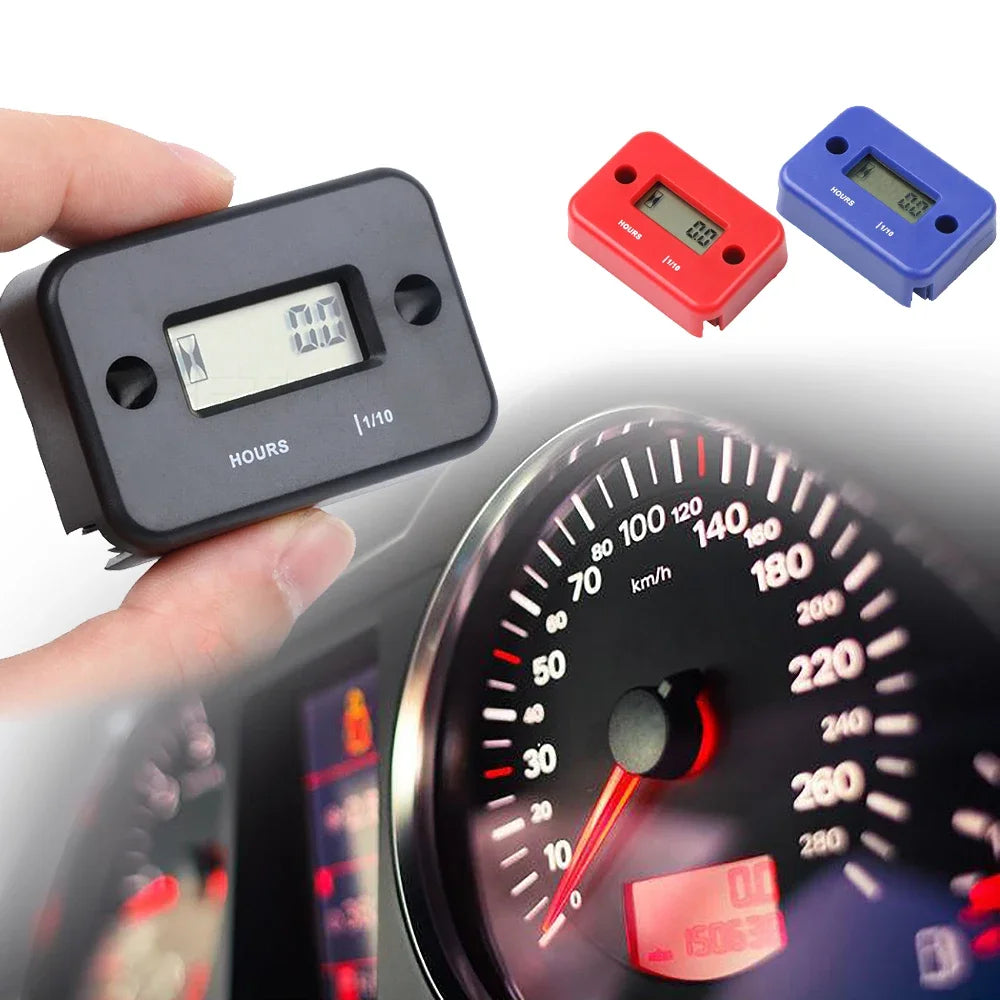 Digital LCD Hour Meter Counter – ATV, Motorcycle, Boat & Generator