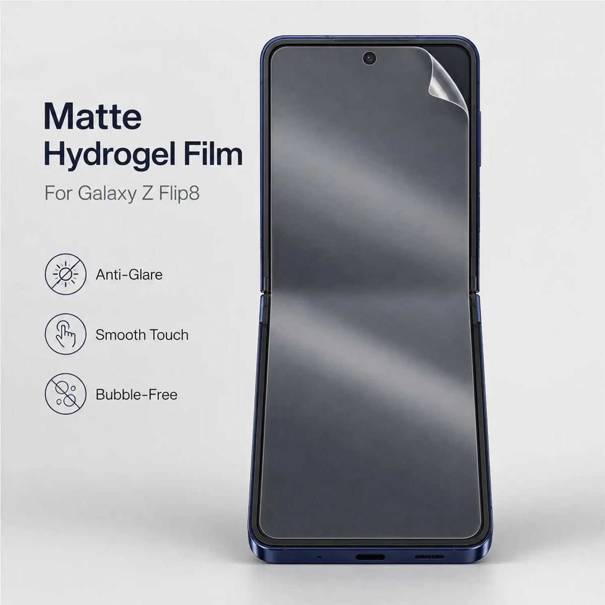 9-in-1 Matte Hydrogel Screen Protector – Samsung Galaxy Z Flip 8