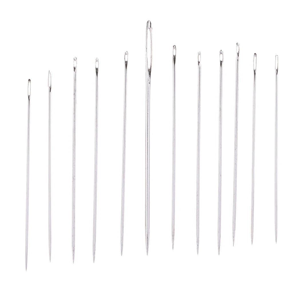 12pc Assorted Blunt Hand Sewing Needle Set – Embroidery Kit