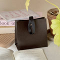 Solid Color Paper Gift Bag with Satin Ribbon Handle