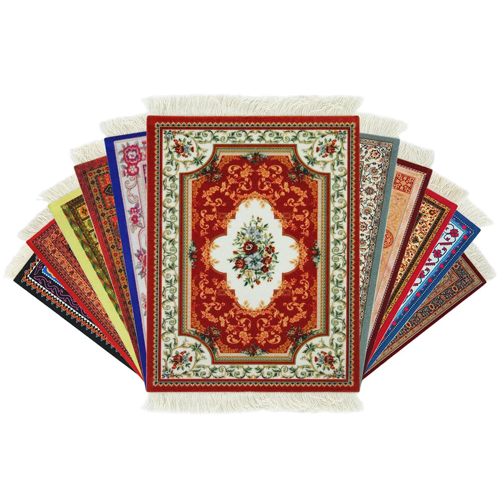 Persian Carpet Mouse Pad – Anti-Slip Rubber Gaming Mat 18×26cm