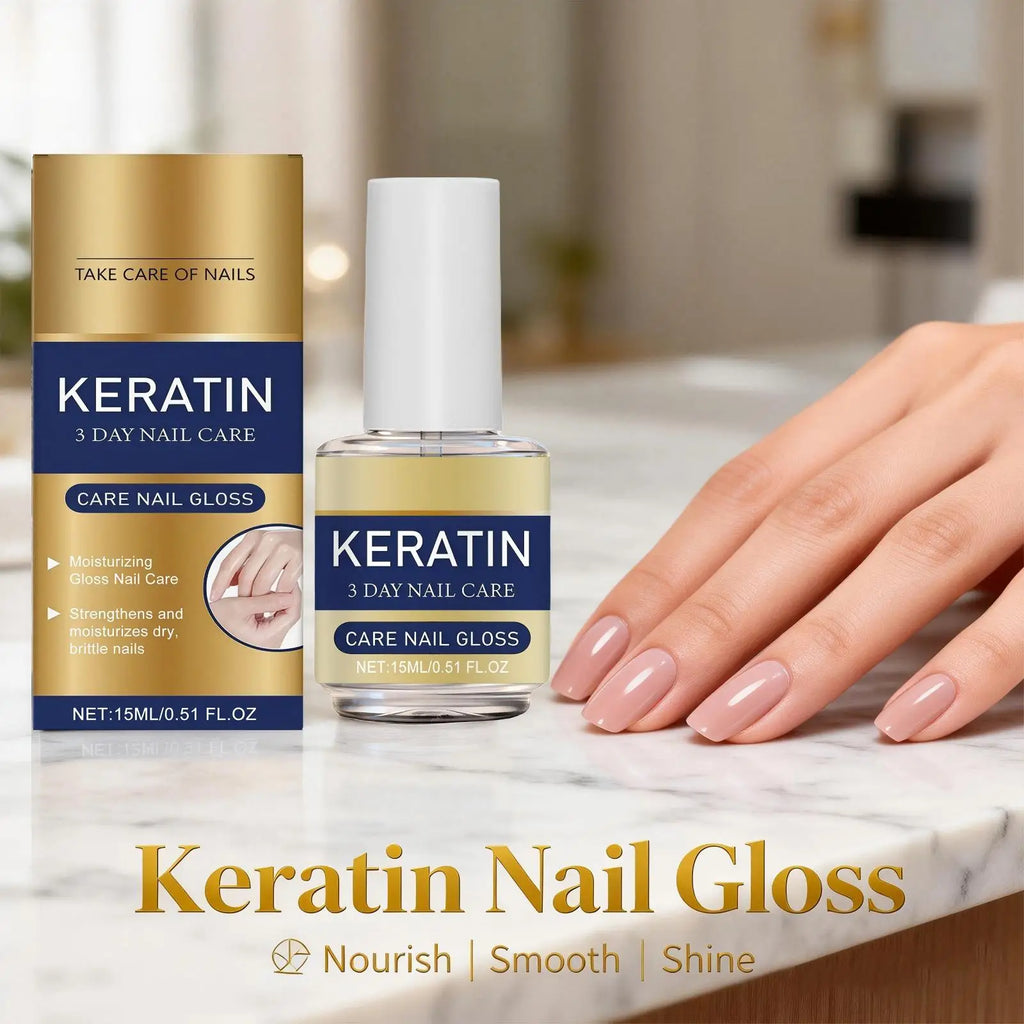 Keratin Nail Gloss – 3-Day Nail Strengthening Treatment 15ml