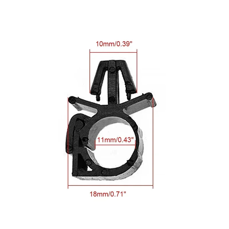10-Piece Car Wiring Harness Fastener Cable Tie Clips