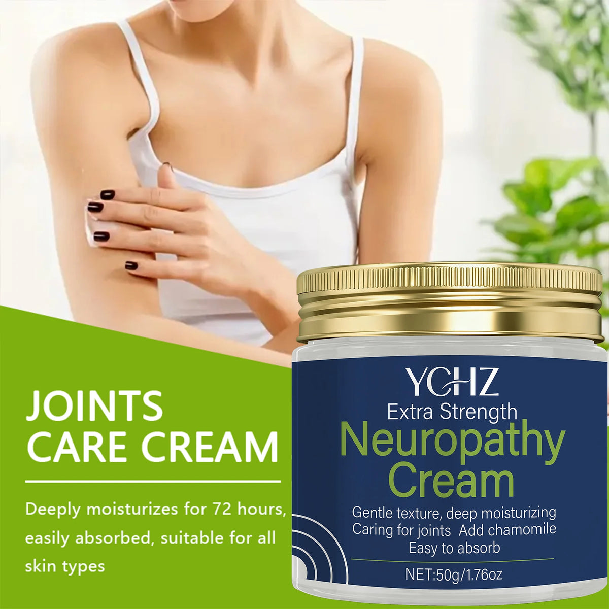 YCHZ Moisturizing Cream for Feet, Legs & Hands – Natural Formula