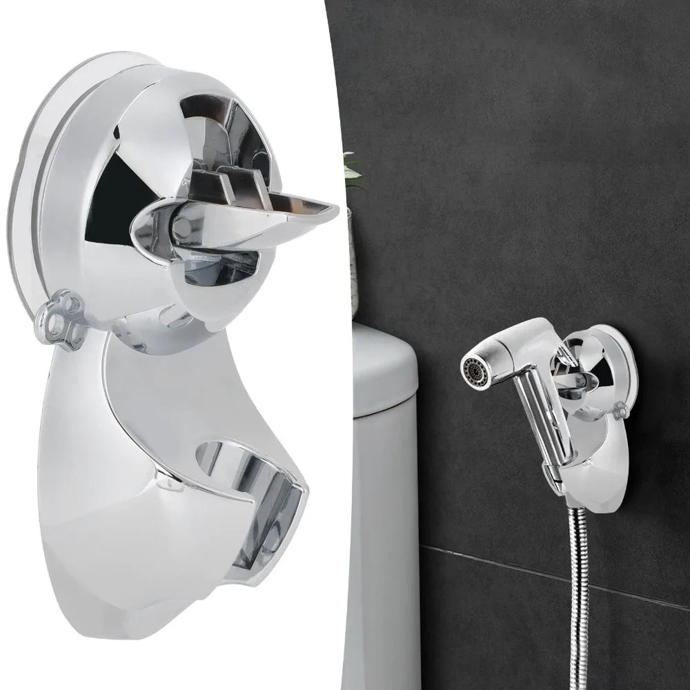 Adjustable Suction Cup Shower Head Holder – No-Drill