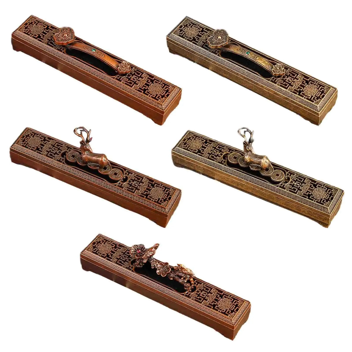 Kesoto Metal Incense Burner Box & Stick Holder for Spa
