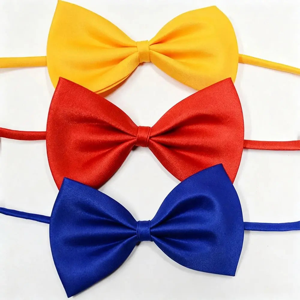 Kids Pre-Tied Adjustable Bow Tie – Solid Color Boys & Girls