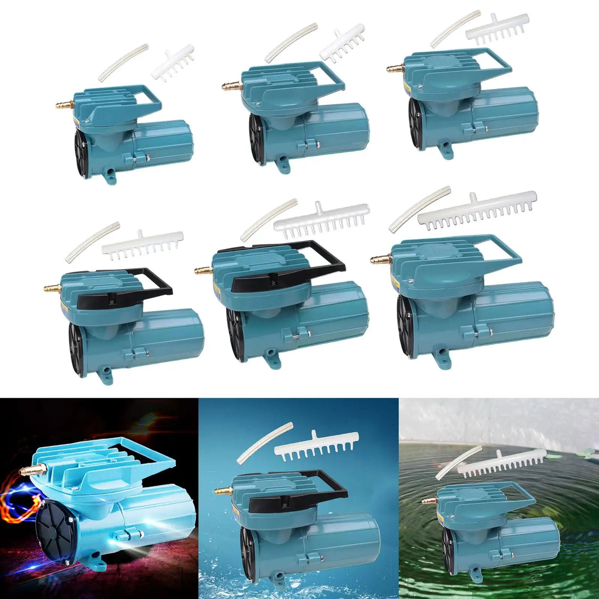 DC 12V Metal Aquarium Air Pump – Pond, Hydroponics & Aquaculture