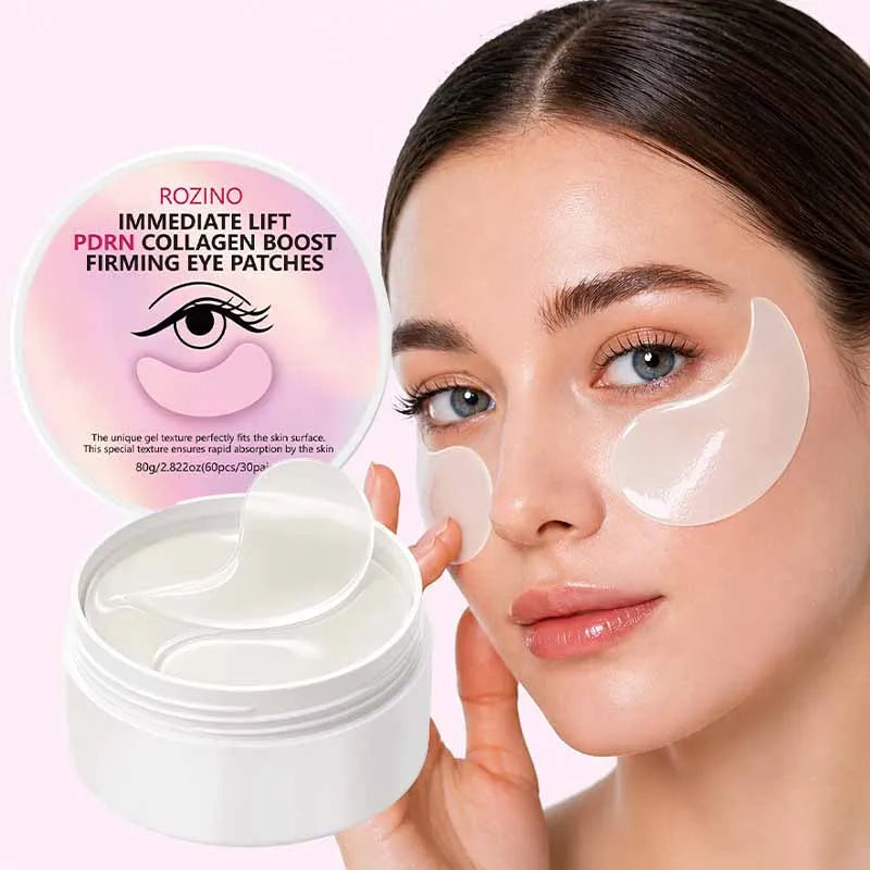 ROZINO 60-Pc PDRN Collagen Eye Patches – Lift & Brighten