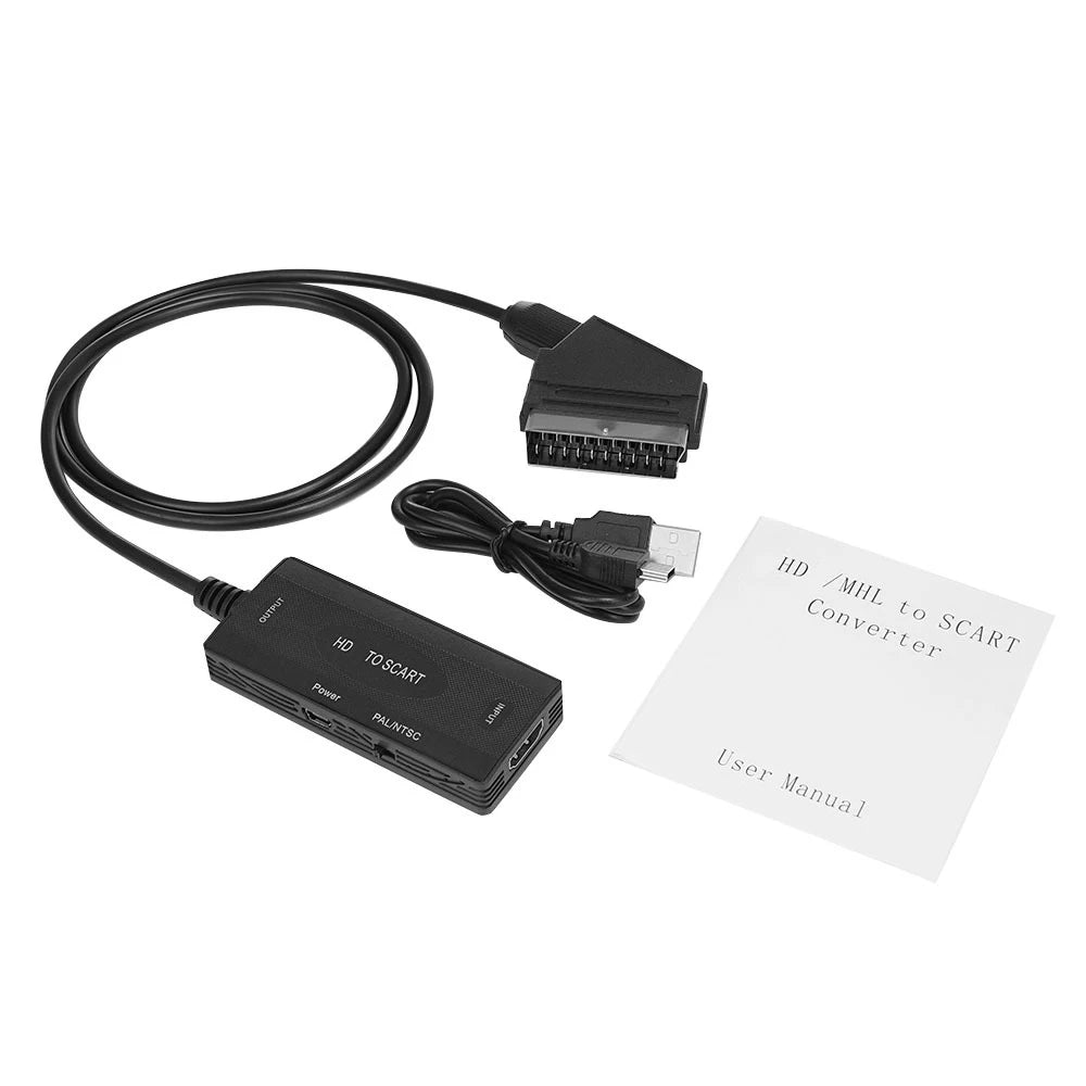 HDMI to SCART Converter Adapter – 1080P HD Video Output