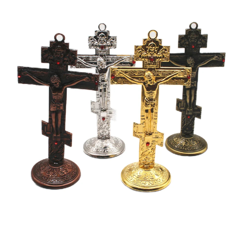 Orthodox Cross Metal Decoration – Christian Home & Church Décor