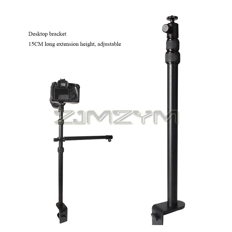 Desktop DSLR Camera Overhead Shooting Bracket & Phone Holder