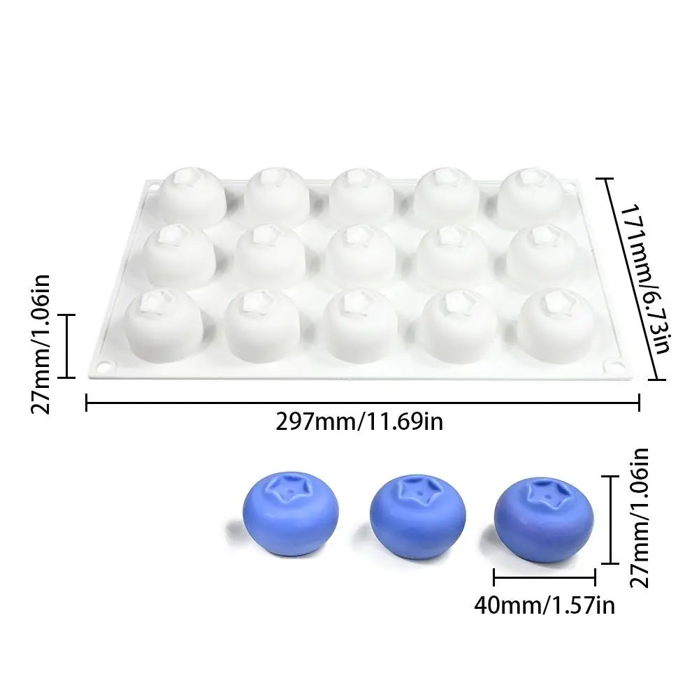 Food Grade Silicone Blueberry Mousse Cake Mold – Reusable