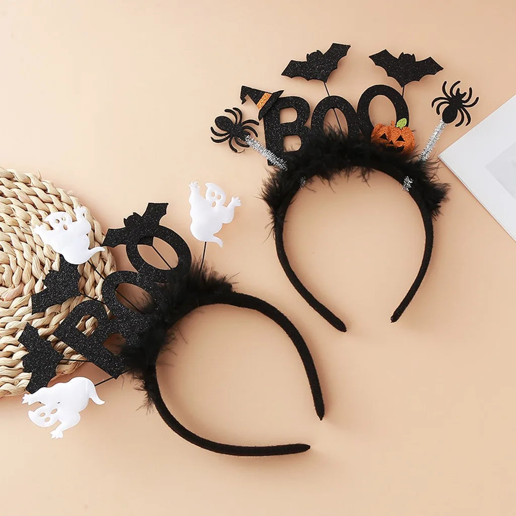 Halloween Headband – Ghost, Bat & Pumpkin Hair Accessory