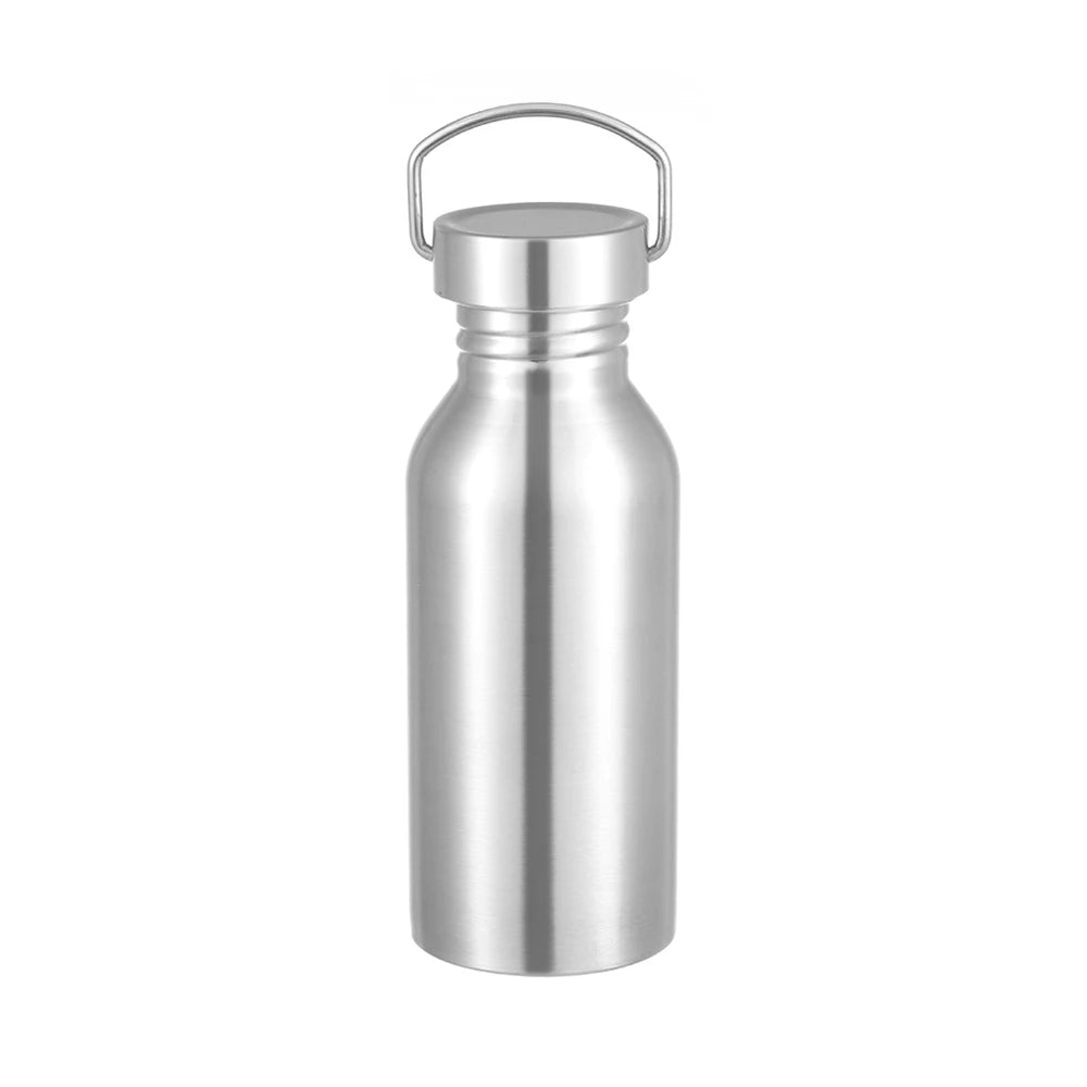 Stainless Steel Sports Water Bottle – Single Wall Flask 350–750ml