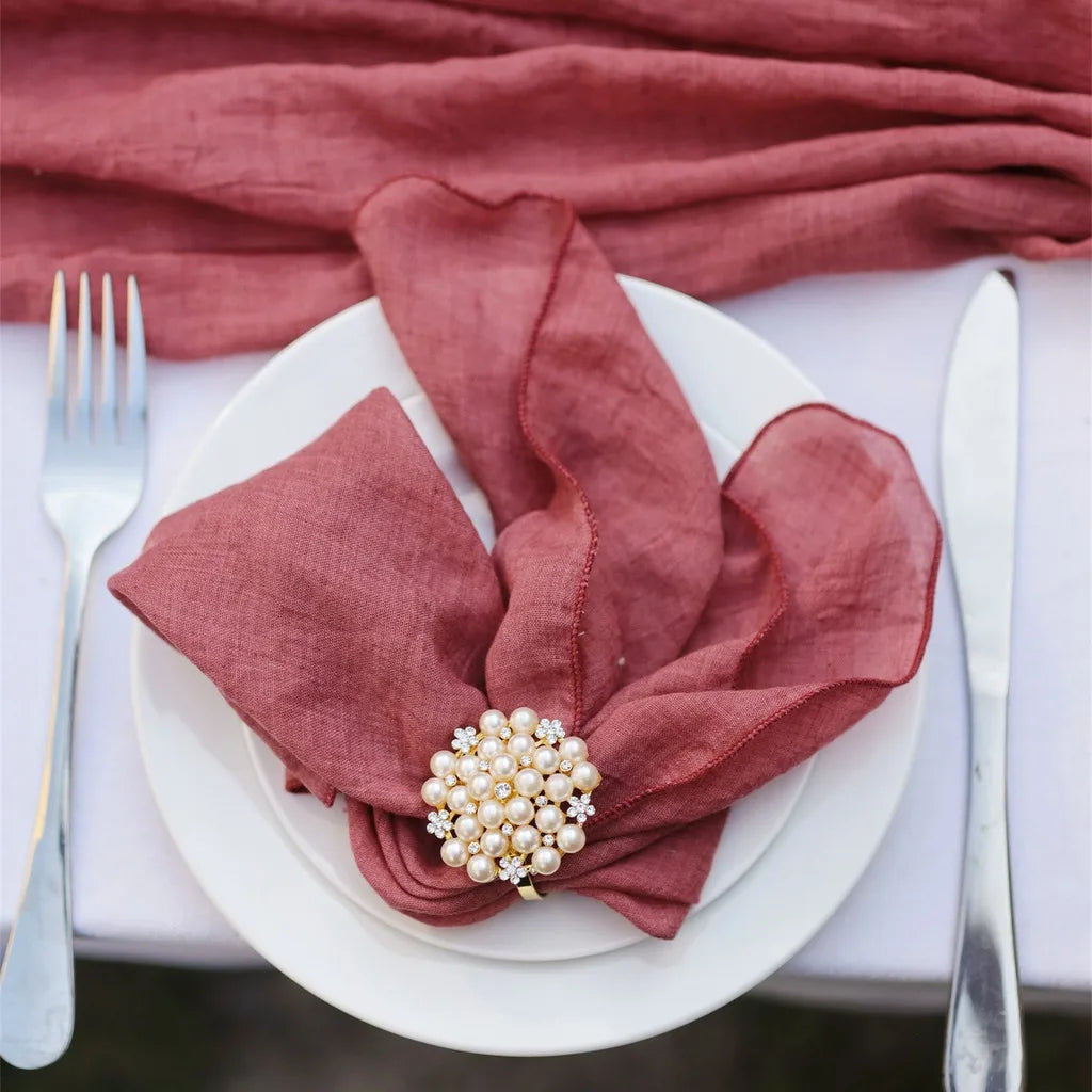 Square Cotton Polyester Dining Napkins – Wedding & Home Décor