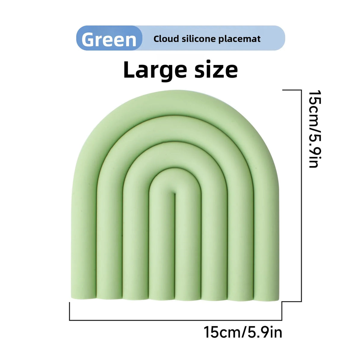Rainbow Cloud Silicone Trivet Mat – Heat Resistant Non-Slip Pot Pad