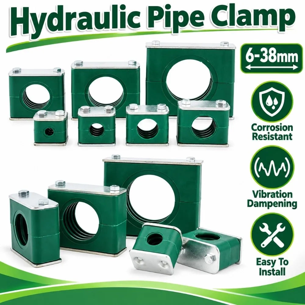 Plastic Pipe Clamp 6–38mm | Single Hole Hydraulic Saddle Clamp