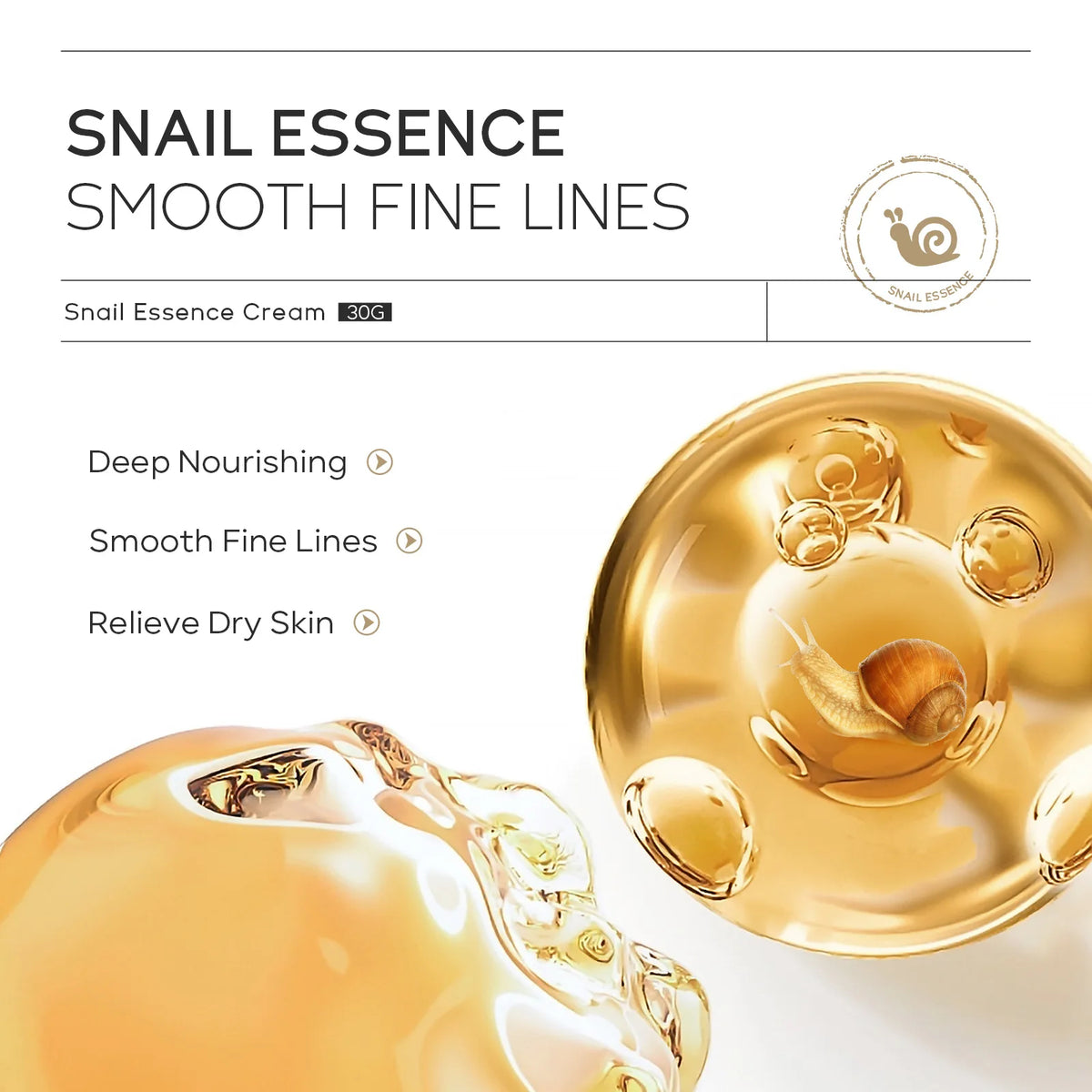 LAIKOU Snail Face Cream – Hyaluronic Acid Moisturizing Day Cream