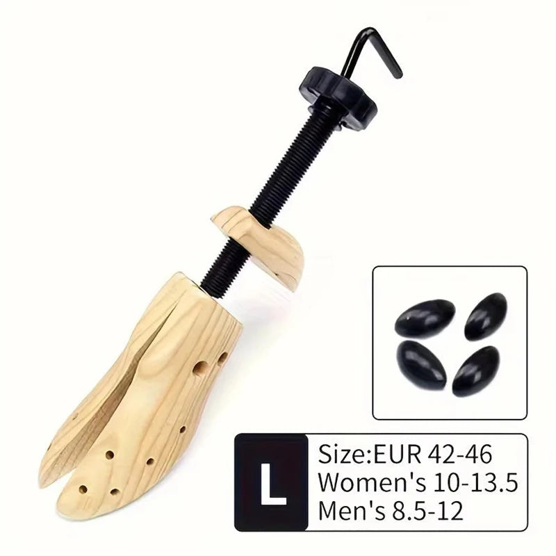 Wood Shoe Stretcher – Adjustable Width & Length for Men & Women