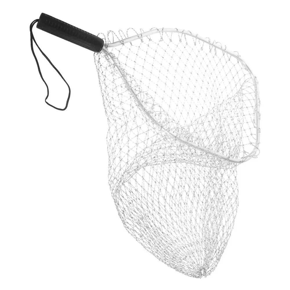 30cm Mesh Fishing Net – Aluminium Alloy, Large Capacity Anti-Hook