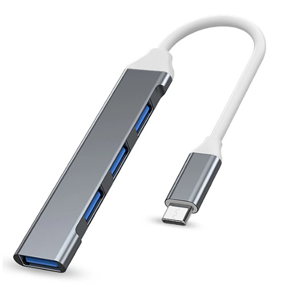 USB-C 4-Port Hub Adapter OTG – MacBook, Xiaomi & Lenovo