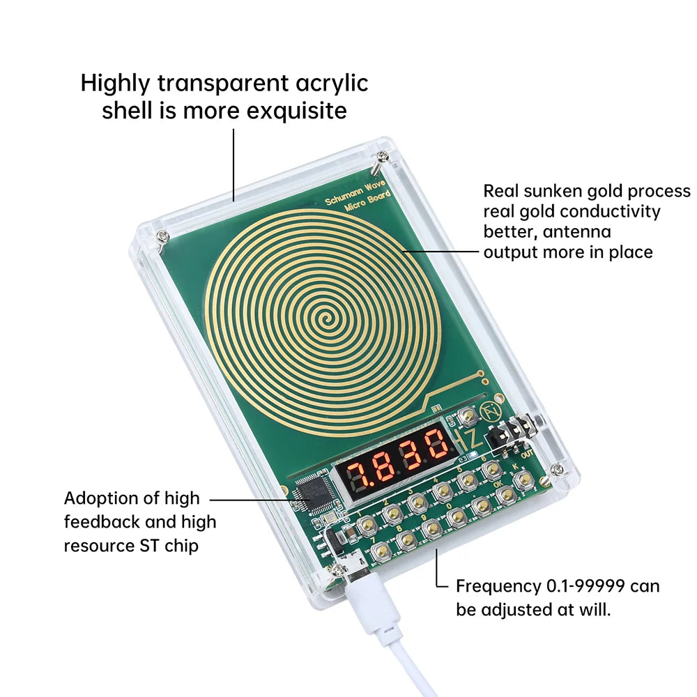 Schumann Wave Generator 0.01Hz–100kHz Sine Wave | Micro USB
